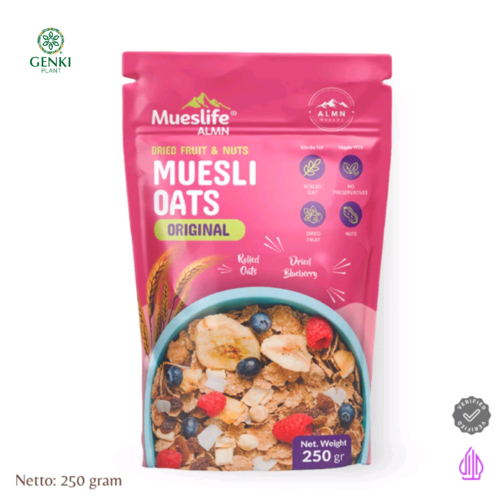 

Alamon Mueslife Muesli Oats Original / Meal Replacement with Skimmed Milk - 250 g