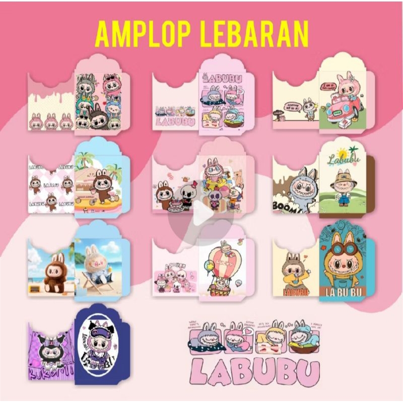 

Amplop Lebaran LABUBU SANRIO UK 7×11Cm Medium Amplop Lebaran Viral Isi 100 Lembar