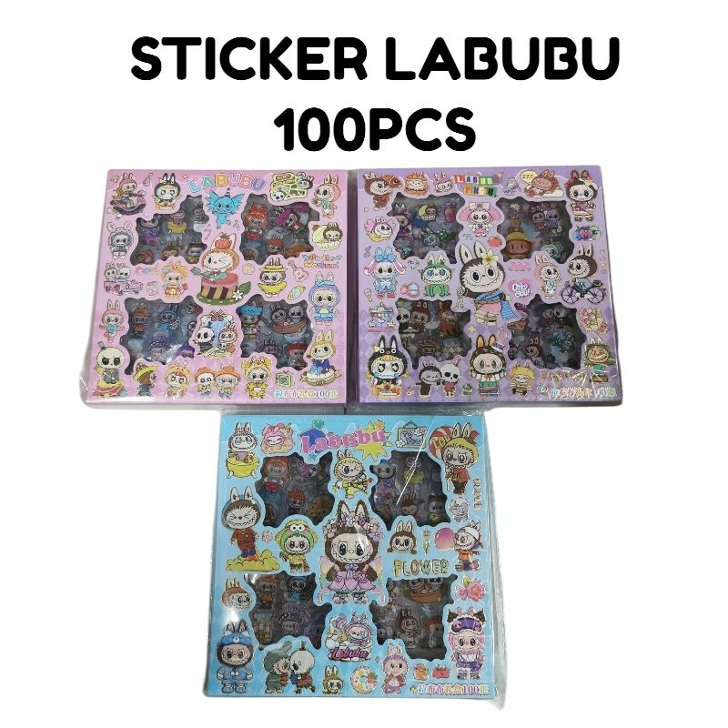 

STICKER LABUBU / SANRIO / MOMO ISI 100PCS