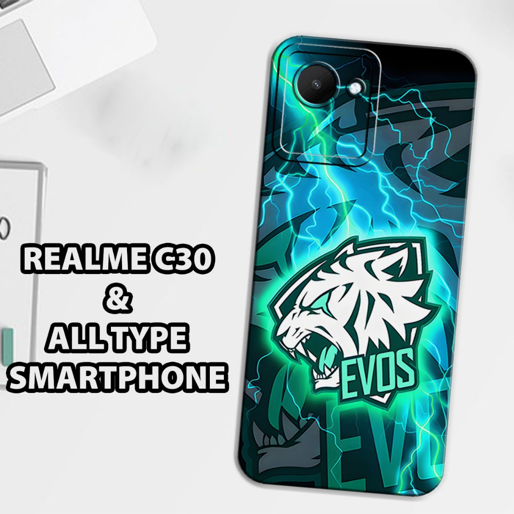 (GC37) Softcase karet Hp REALME C30 | Case Motif Gambar Evos | Case REALME C30 Silikon Tpu Pro Camer