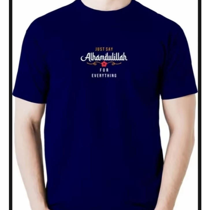 kaos pria dewasa,kaos lengan pendek,kaos keren,kaos sablon DTF alhamdulilah