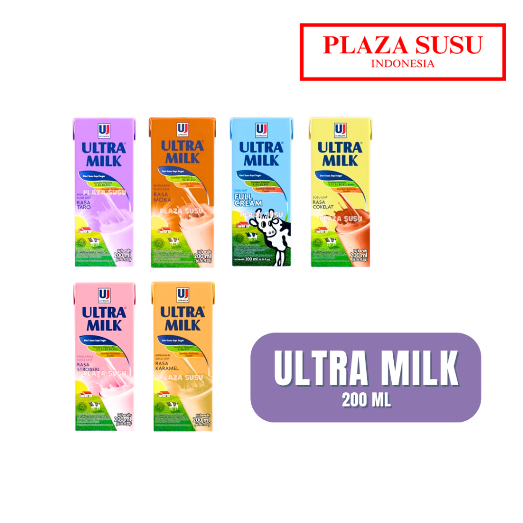 

SUSU UHT ULTRA MILK SUSU CAIR ANAK 200 ML ULTRA SUSU