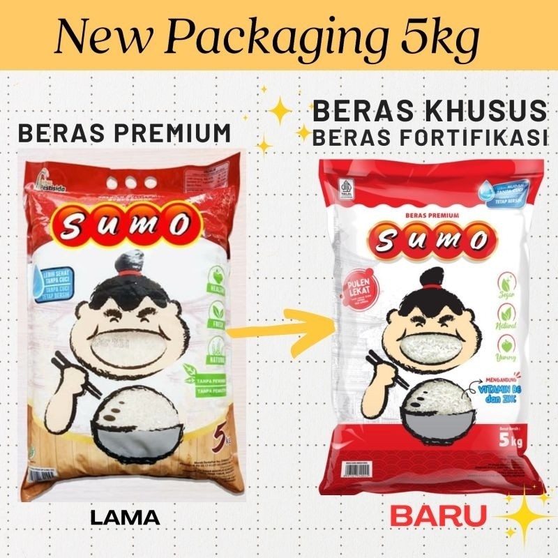 

BERAS SUMO MERAH SUPER PREMIUM 5 KG / BERAS SUMO