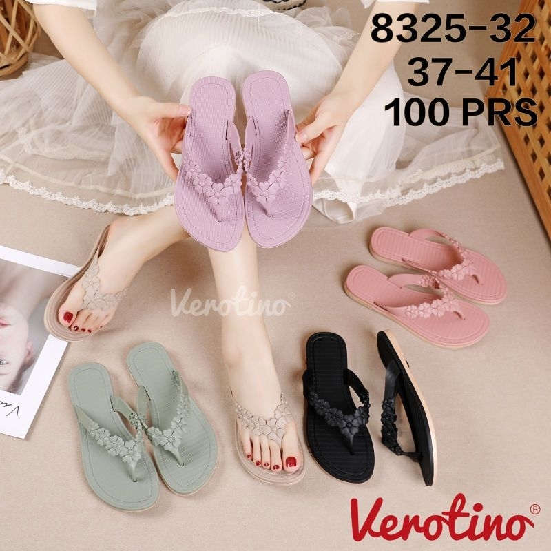 Sandal Jepit Verotino 8325 Motif bunga