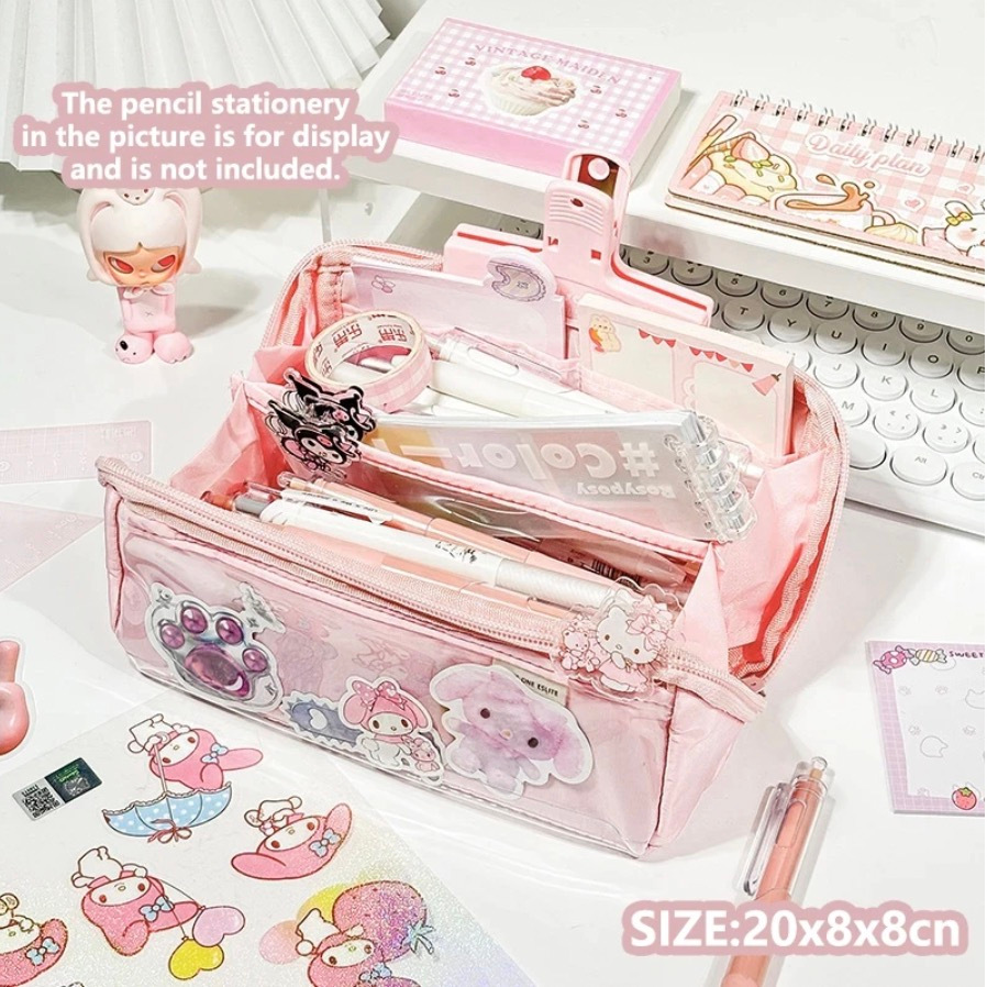 

Pencil Case Tas/Tempat Pensil Berkapasitas Besar / Kotak Alat Tulis Anak Yang Indah /Tempat Pensil Aesthetic/Tas Alat Tulis Multifungsi 12 Lapis Kotak Pensil Transparan Kapasitas Besar Kotak