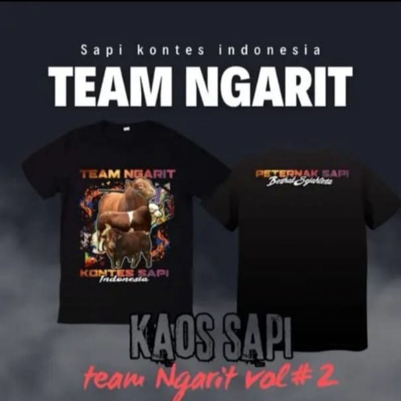 KAOS DISTRO TEAM NGARIT KONTES SAPI INDONESIA