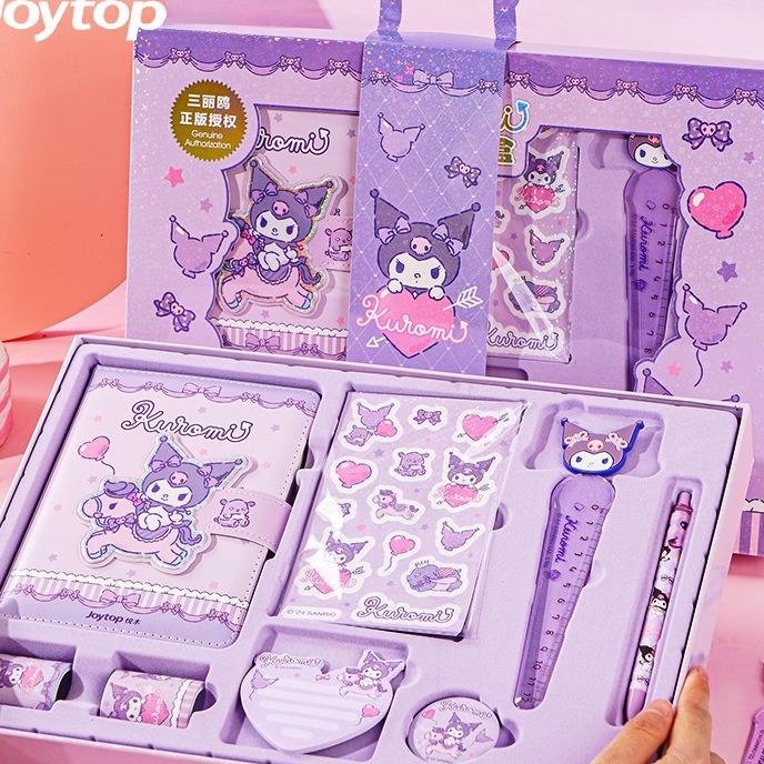 

Wow NOTE BOOK SET ALL IN 1 KUROMI MAGNETIC DIARY BOOK SET ALL IN 1 GIFT BOX DIARY SET