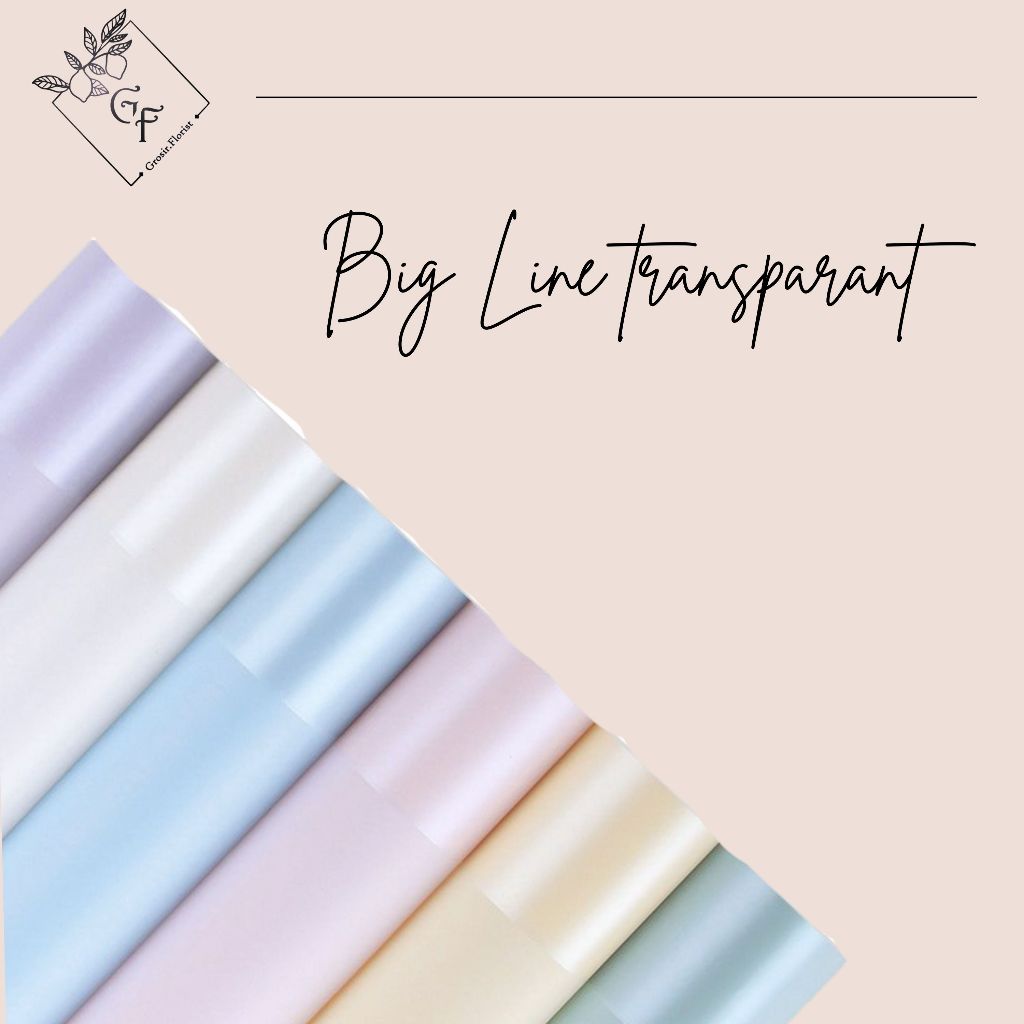 

TERMURAH BIG LINE COLOR CELLOPHANE WRAPPING PAPER CELLO BOLD FRAME WATERPROOF/ KERTAS BUKET/ PAPER