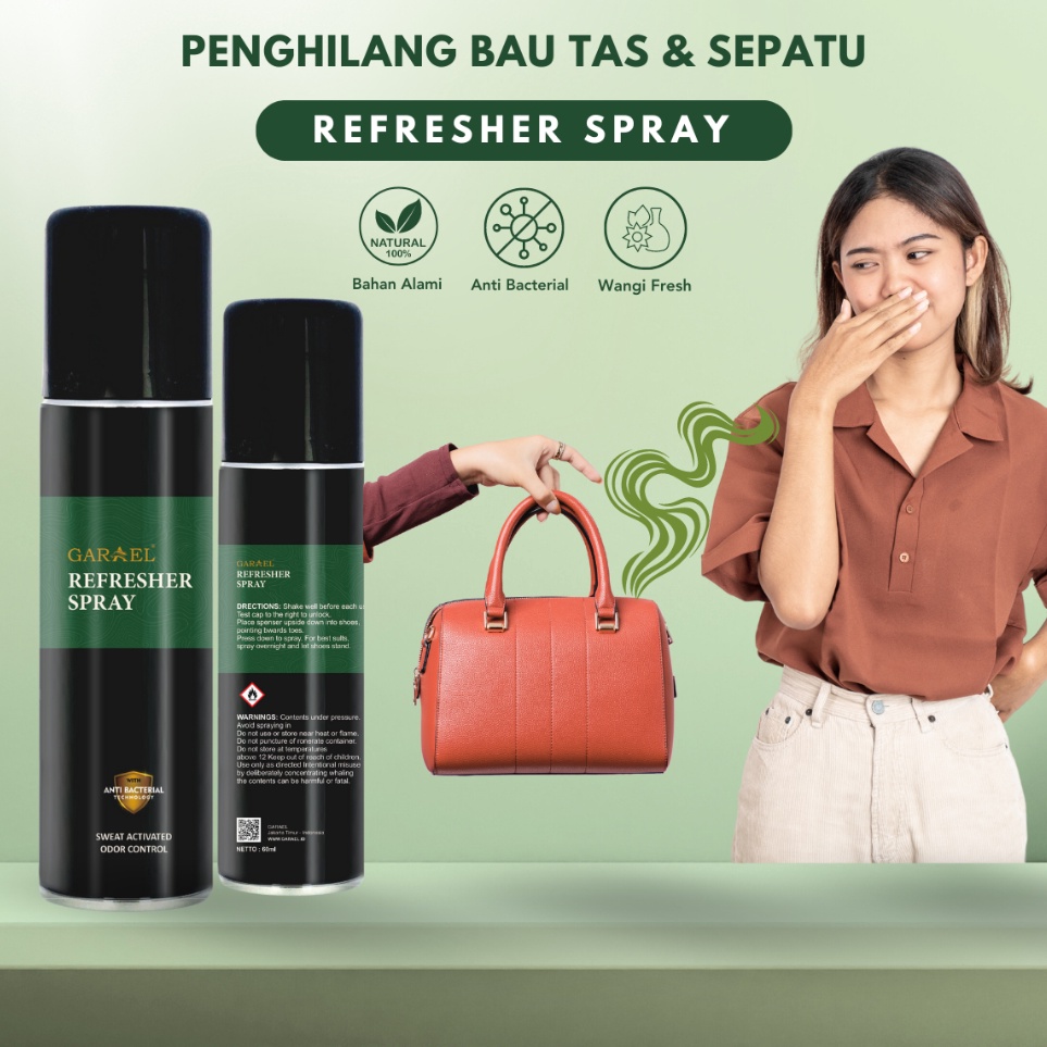 KODE L27E Parfum Tas Kulit Sepatu Kulit KHUSUS PULAU JAWA Garael Spray Refresher Penghilang Bau Tida