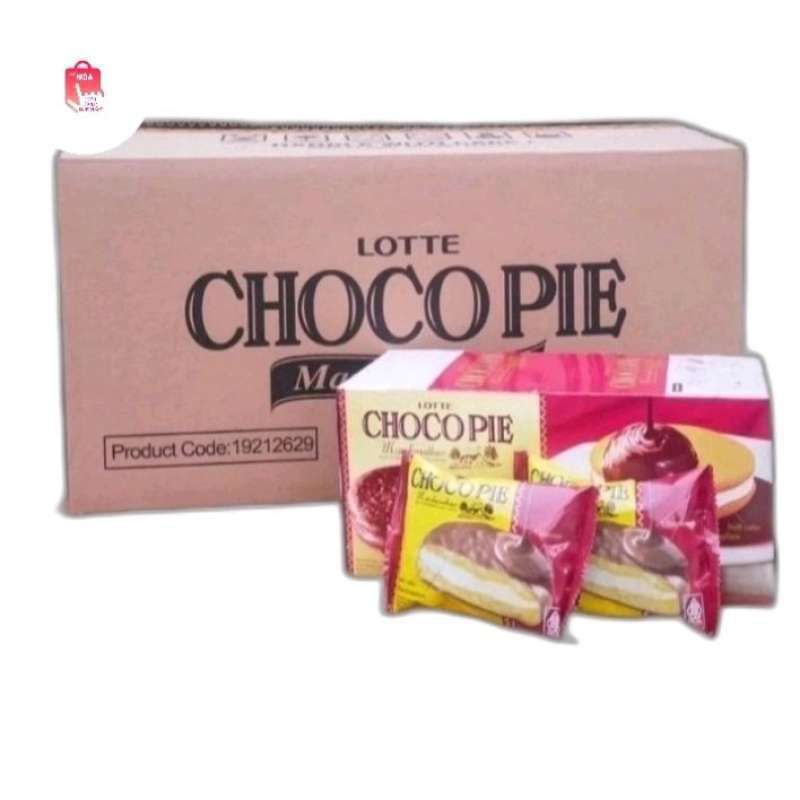 

Lotte Choco Pie Marshmallow Cokelat Vanila (1 dus/8 box/12 pack)