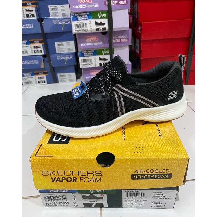 KODE P86L skechers Vapor Foam black Original store sepatu skechers women