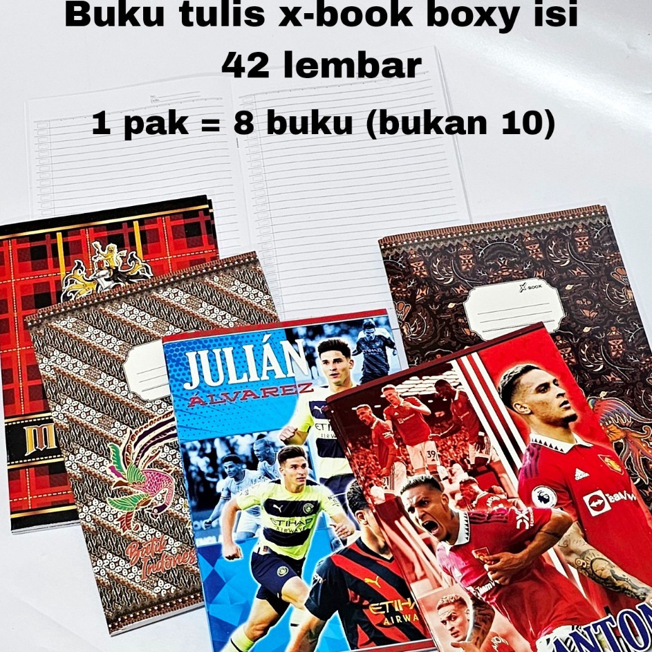 

Unggul SOS Buku Tulis XBook BOXYPanjang 42 Lembar 8bk Boss Buku Catatan Buku Sekolah