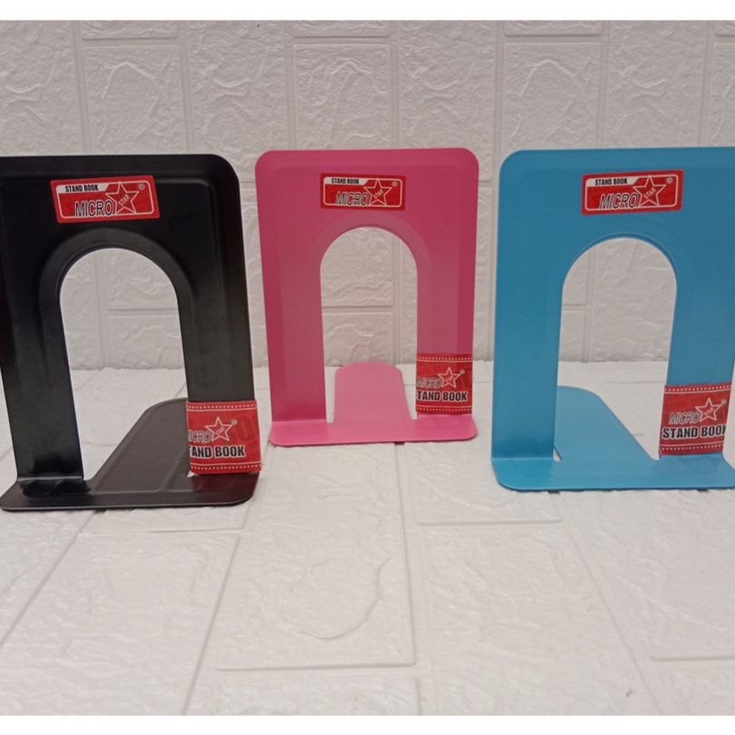 

HJ6 Stand Book MicroStar Sandaran Buku Besi Pembatas Buku Besi Isi 2