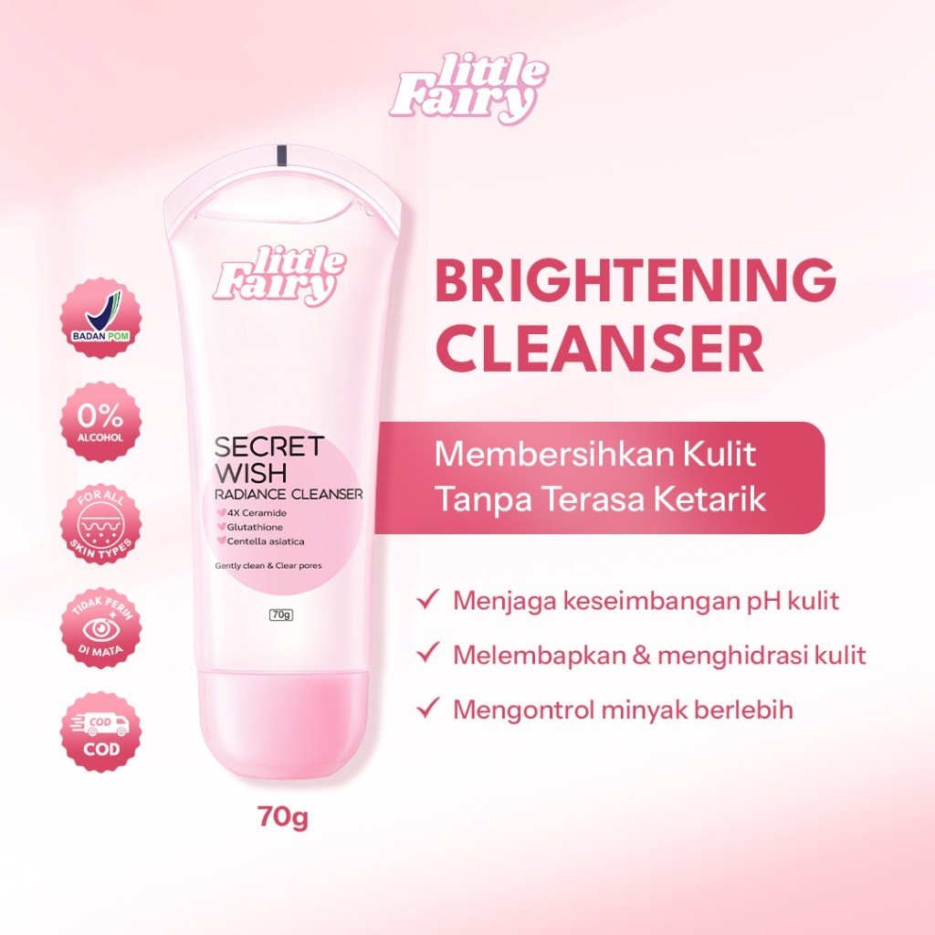 LITTLE FAIRY Ceramide Secret Wish Radiance Cleanser Facial Wash 70g