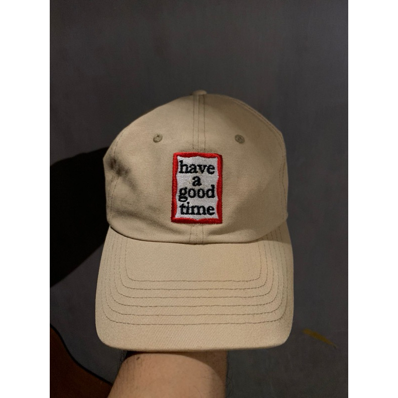 HAVE A GOOD TIME 6 PANEL HAT -CREAM