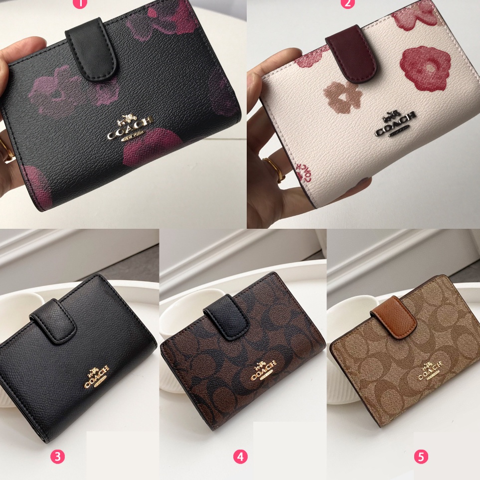 KODE B52F SameDay Grab 39127 53562 53436 coach wallet Ladies button purse folding purse card bag