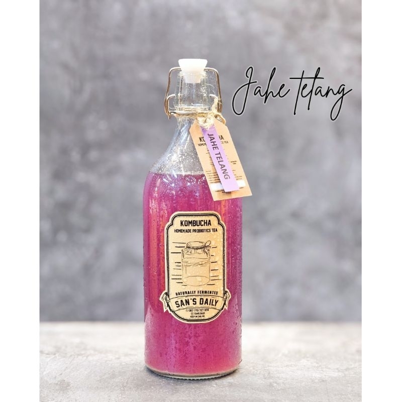 

Kombucha Jahe Telang - minuman probiotik by sans.daily (botol kaca untuk JABODETABEK)