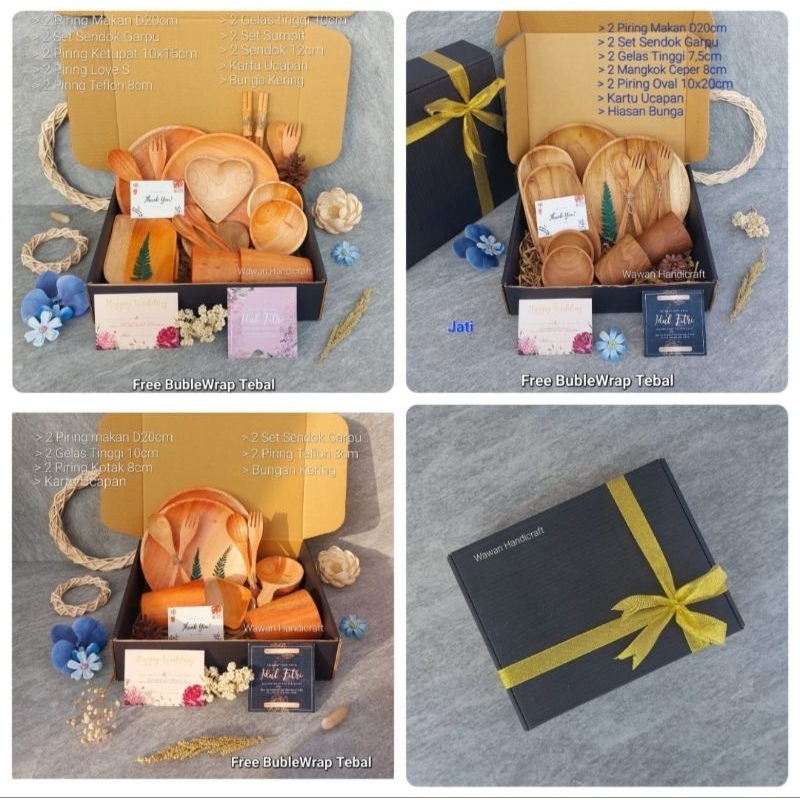 

hampers alat makan kayu/hampers wedding/kado pernikahan/souvenir alat makan kayu mahoni dan jati A036