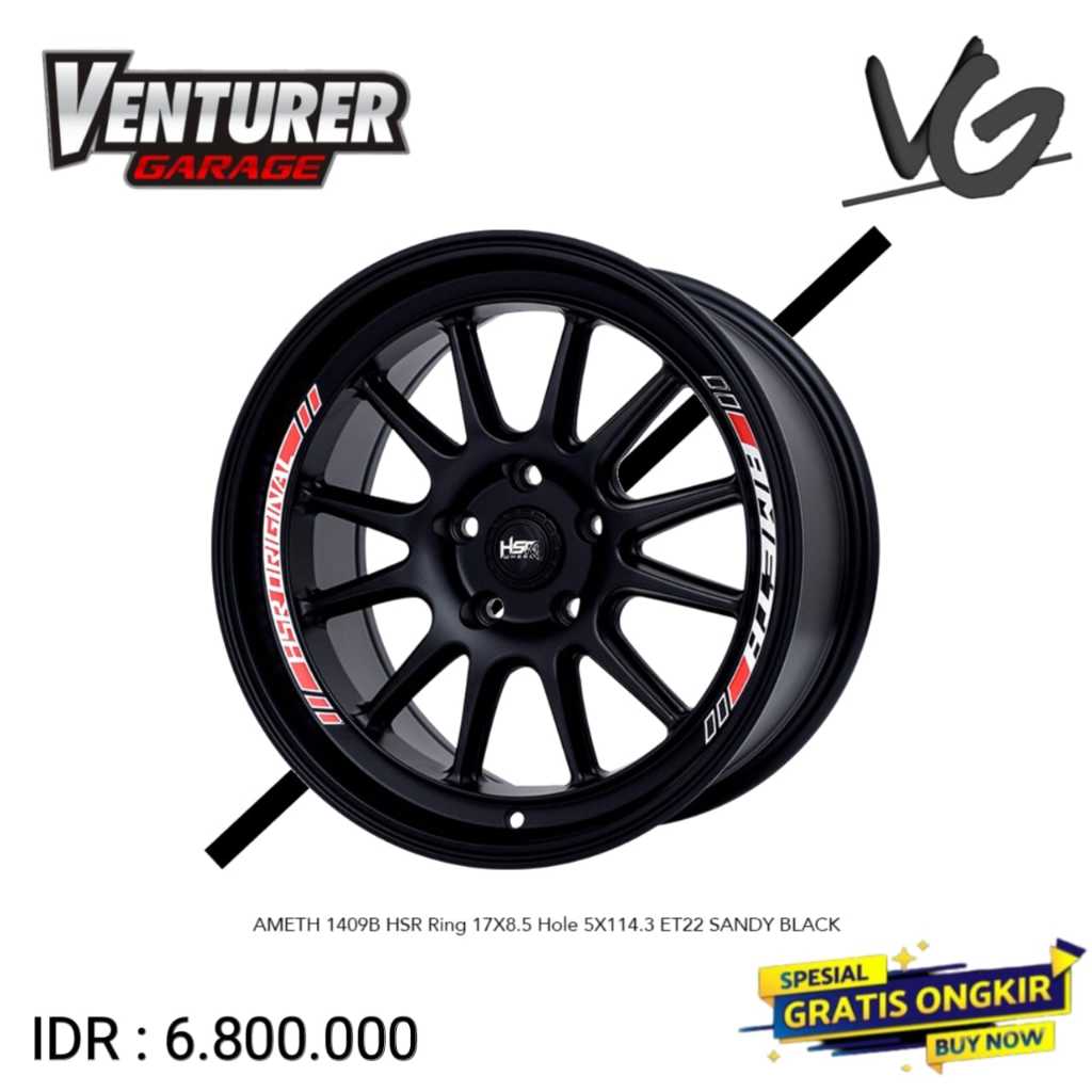 Velg samlong murah ring 17 lebar 8,5 mobil innova x pander hrv civic brv ertiga HSR ameth mojokerto