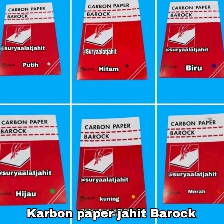 

Terbatas Karbon Paper Jahit Barock 1pak5lbr 2pak