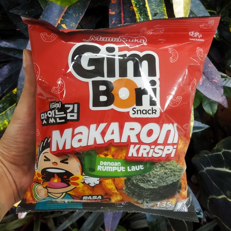 

MamaSuka Gim Bori Makaroni Krispi Pedas & BBQ 135 g