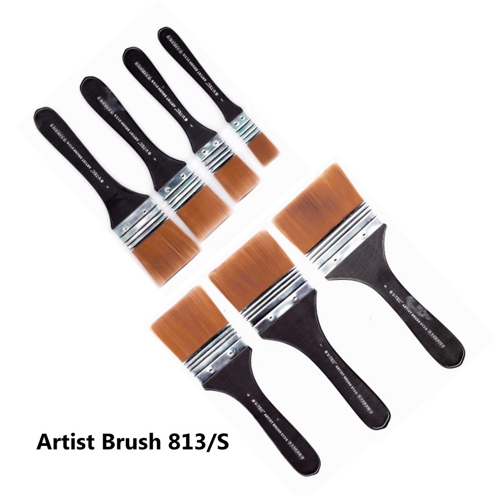 

KODE A83Z VTEC Kuas Lukis Flat Lebar Tipe 813S Short Handle