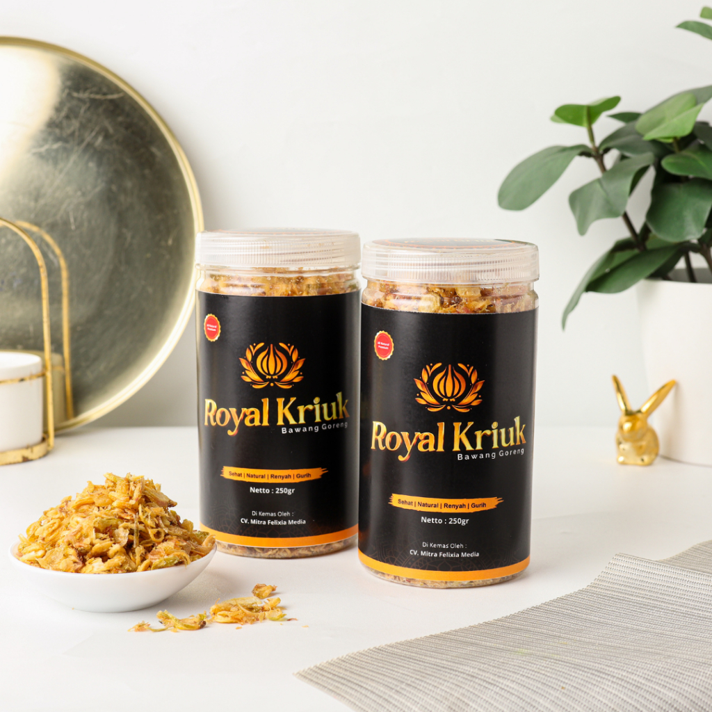 

ROYAL KRIUK - 2pcs Bawang goreng sumenep original - Kualitas asli premium - Food grade Quality