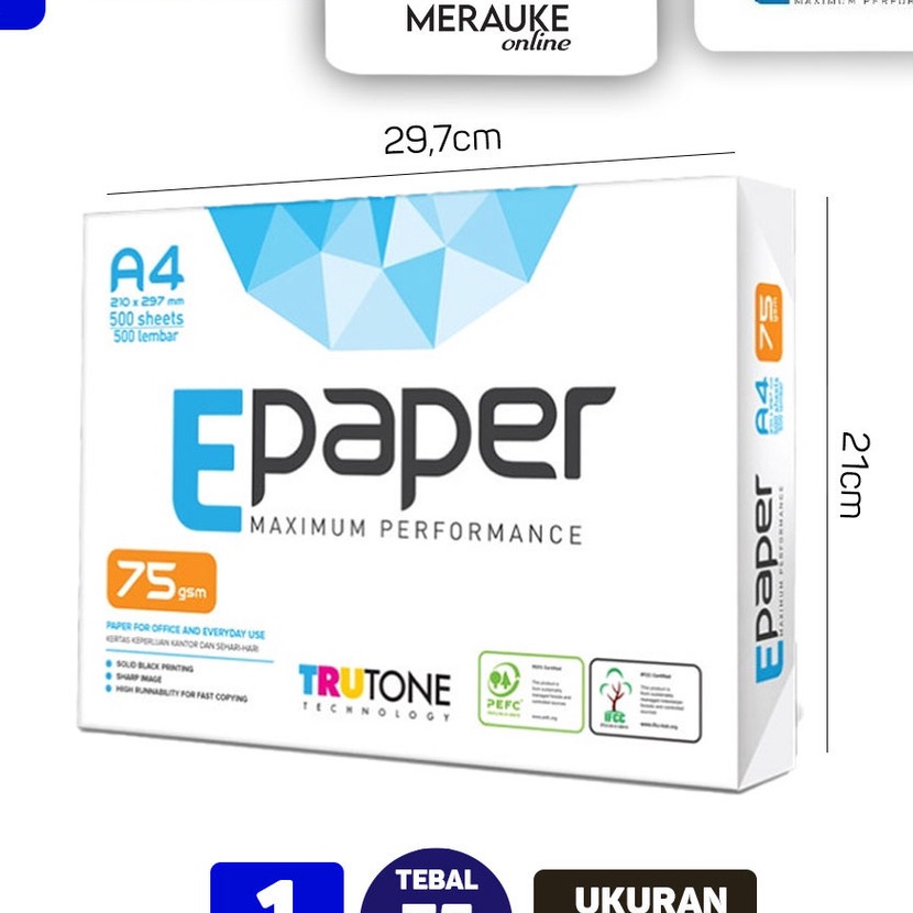 

Gila Kes HVS EPaper A4 75gsm Isi Lembar