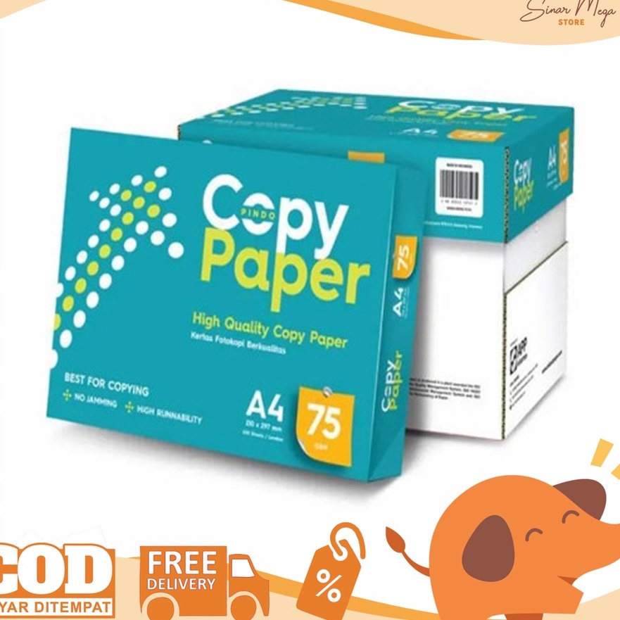

Diskon Copy Paper A4 75 gr Kes HVS Print Fotocopy A4 75gsm