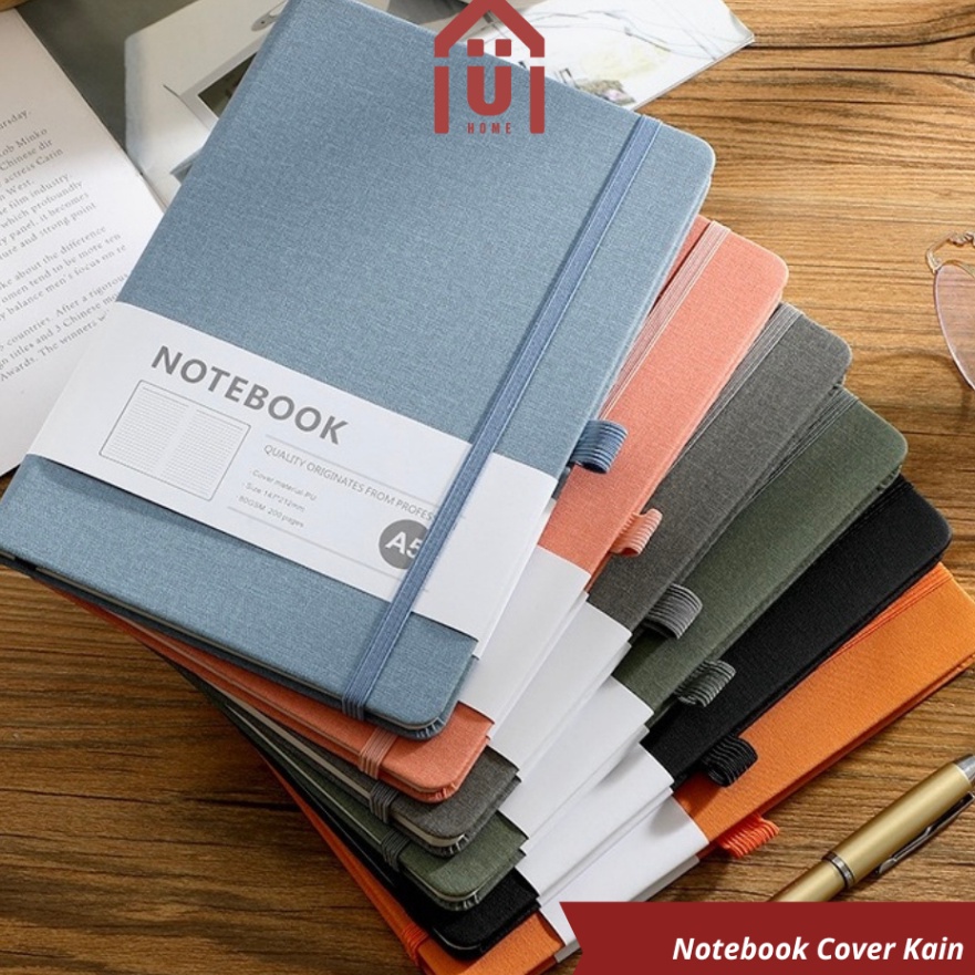 

Istimewa UNISO NOTEBOOK COVER KAIN BUKU DIARY CATATN KECIL MEMO MOTIF KES BERGARIS SIMPLE