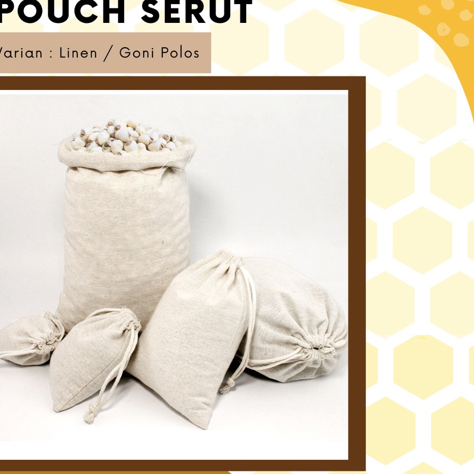

BERKAH Pouch Serut Goni Polos Serbaa Souvenir