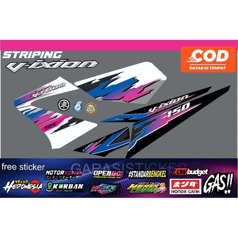 striping vixion old variasi fz 150