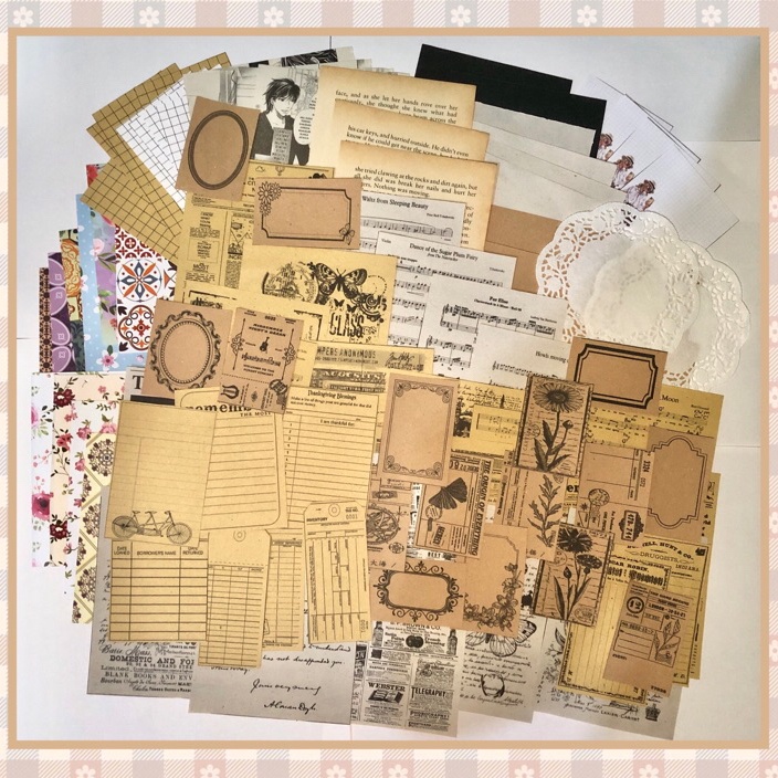 

KF7 Journal Paper Kit 1pcs Vintage old Journal Series 1