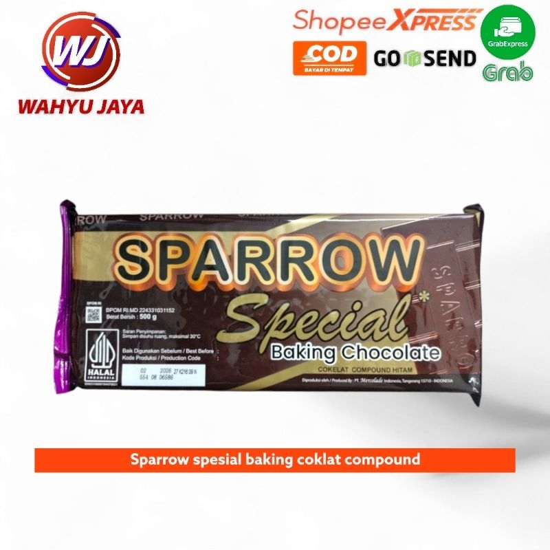 

Sparrow spesial baking coklat compound 500gram