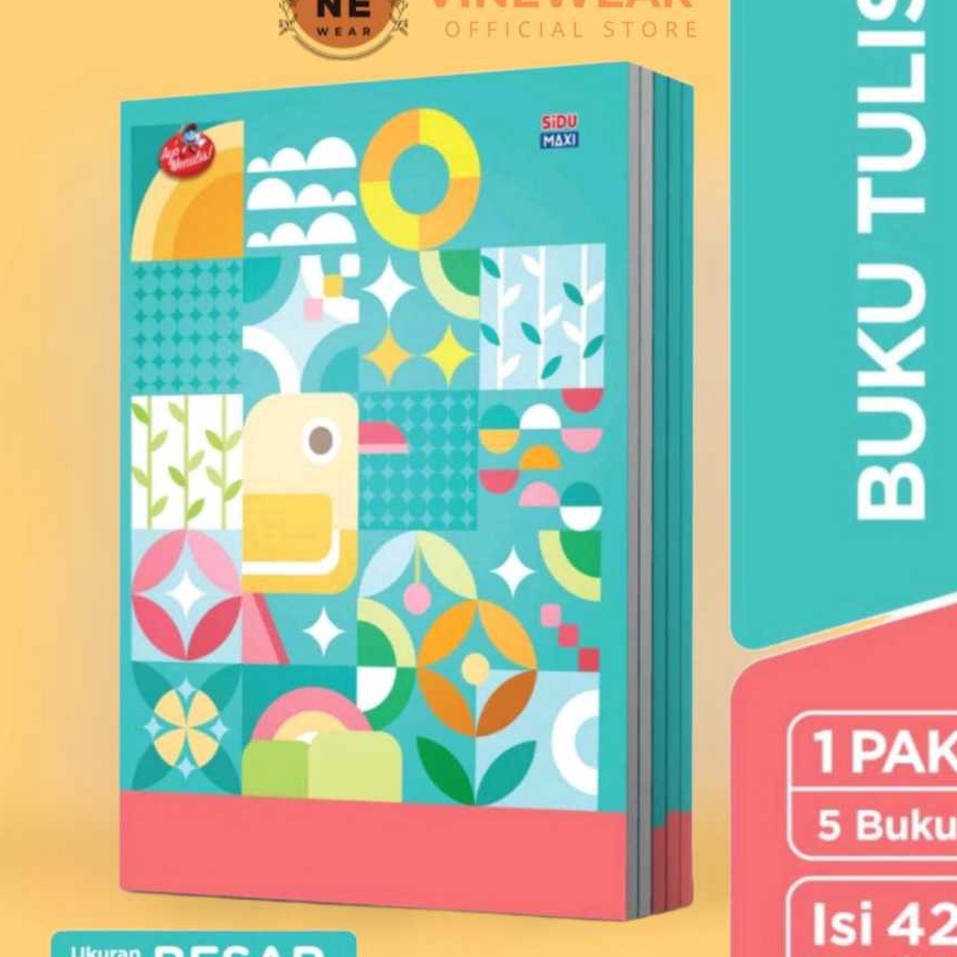 

HJ6 Buku Tulis Sidu Maxi 42 Lembar isi 5 Pack Glossy