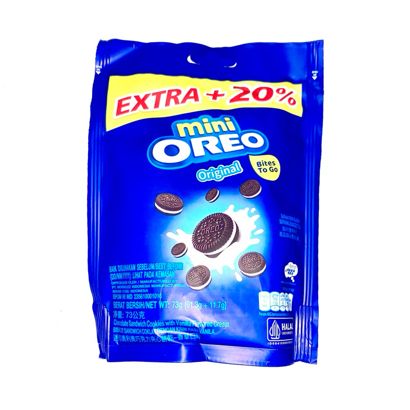 

OREO MINI EXTRA+20% Original Bite To Go 73gr
