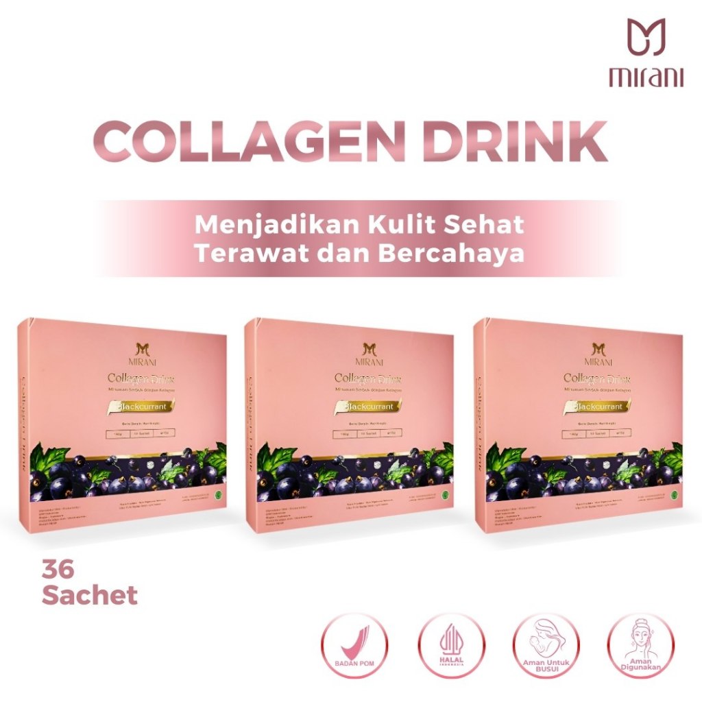 

Mirani Bundle Ultra 3 Box Collagent Minumanan Untuk Kulit Cerah Alami Sehat Glowing