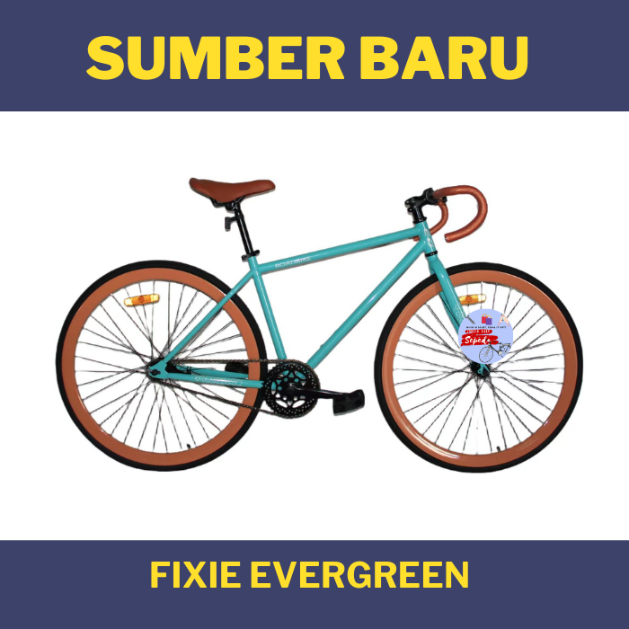 Sepeda Fixie Evergreen Torpedo New Fixed Gear