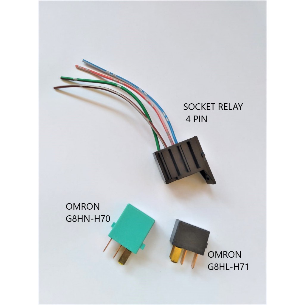 Soket Socket Relay Mini 4 Kaki Gandeng DENSO NAIS Mitusuba Omron SOKET GANDENG MINI KECIL KAKI 4 SOK