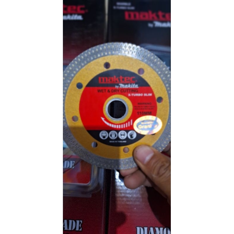 Mata Gerinda potong granit,  mata pisau potong marmer , kramik Slim X Turbo Maktec by makita