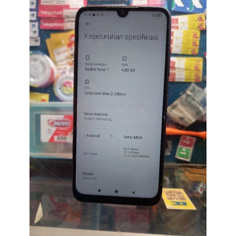 mesin only UTK REDMI NOTE 7 YA GAN jangan tanya lcd,baterai dll KARNA JUAL MESIN SJA TESTED NORMAL