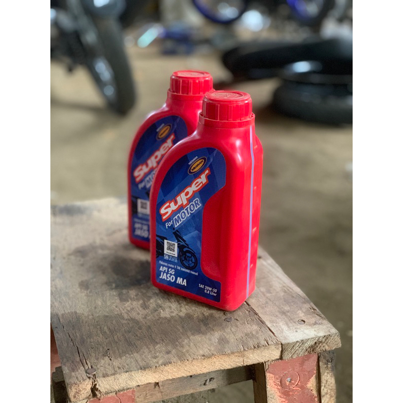 Oli Mesin Mesran Super Motor Original Pertamina 0,8L oli mesin motor 4t mesran super motor original