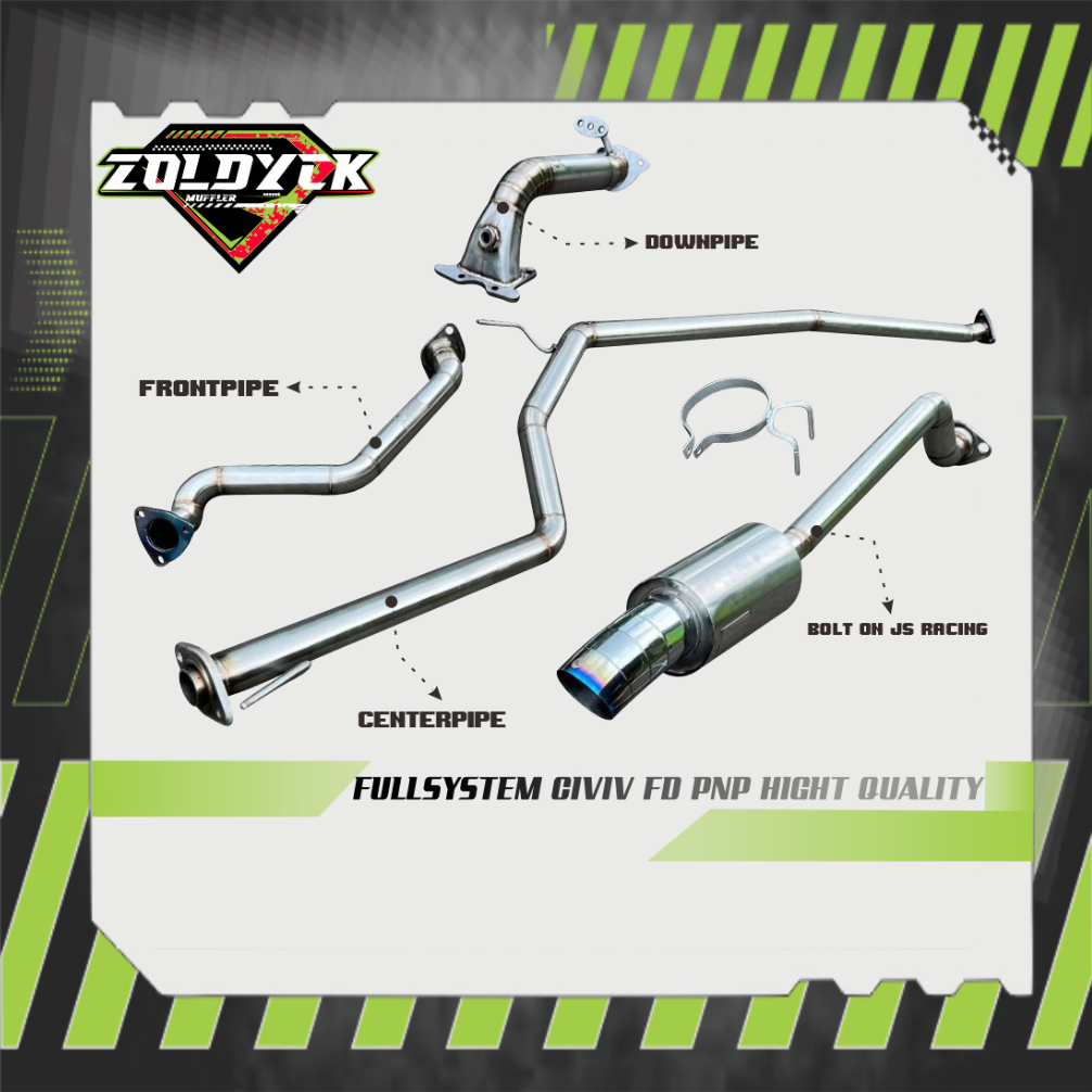 KNALPOT FULLSYSTEM CIVIC FD