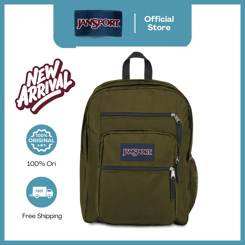 JanSport Tas Ransel Laptop / Backpack / Daypack / Big Student Army Green