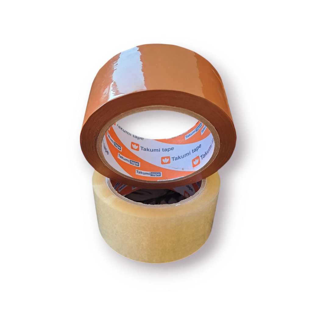 

Lakban Selotip Bening Cokelat 45 mm x 100Y Yard Solatape Lebar 2 Inch Satuan
