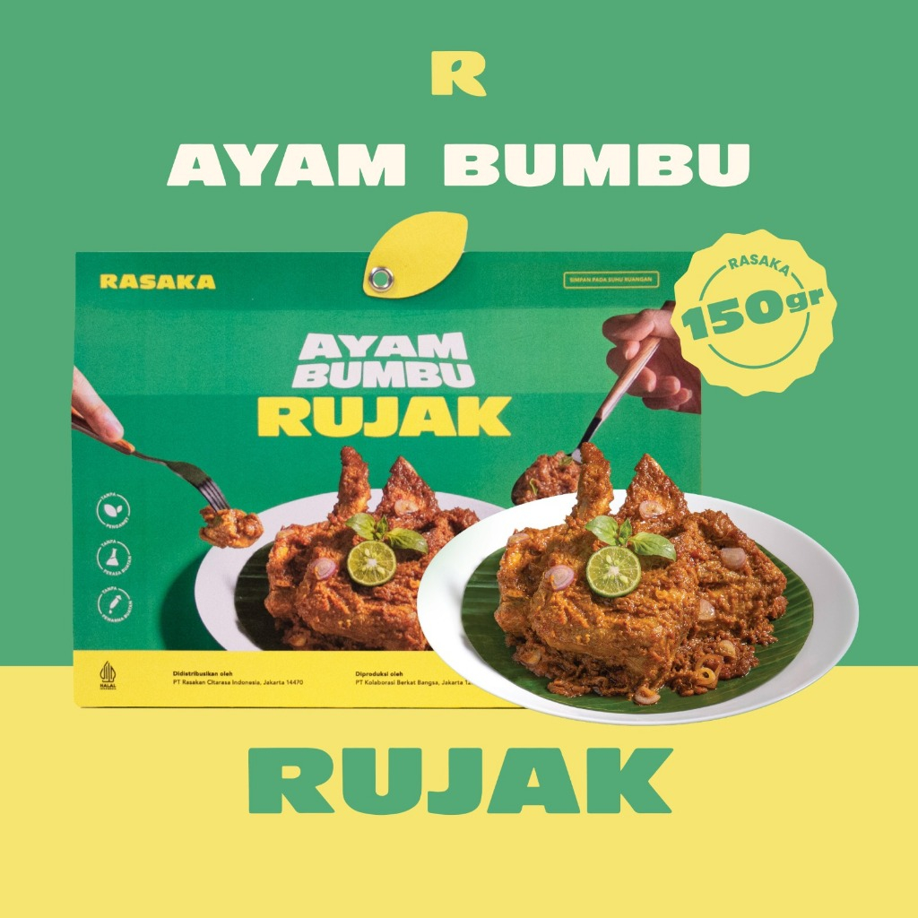 

RASAKA AYAM BUMBU RUJAK 150gr/MAKANAN INSTANT/ SIAP MAKAN/READY TO EAT