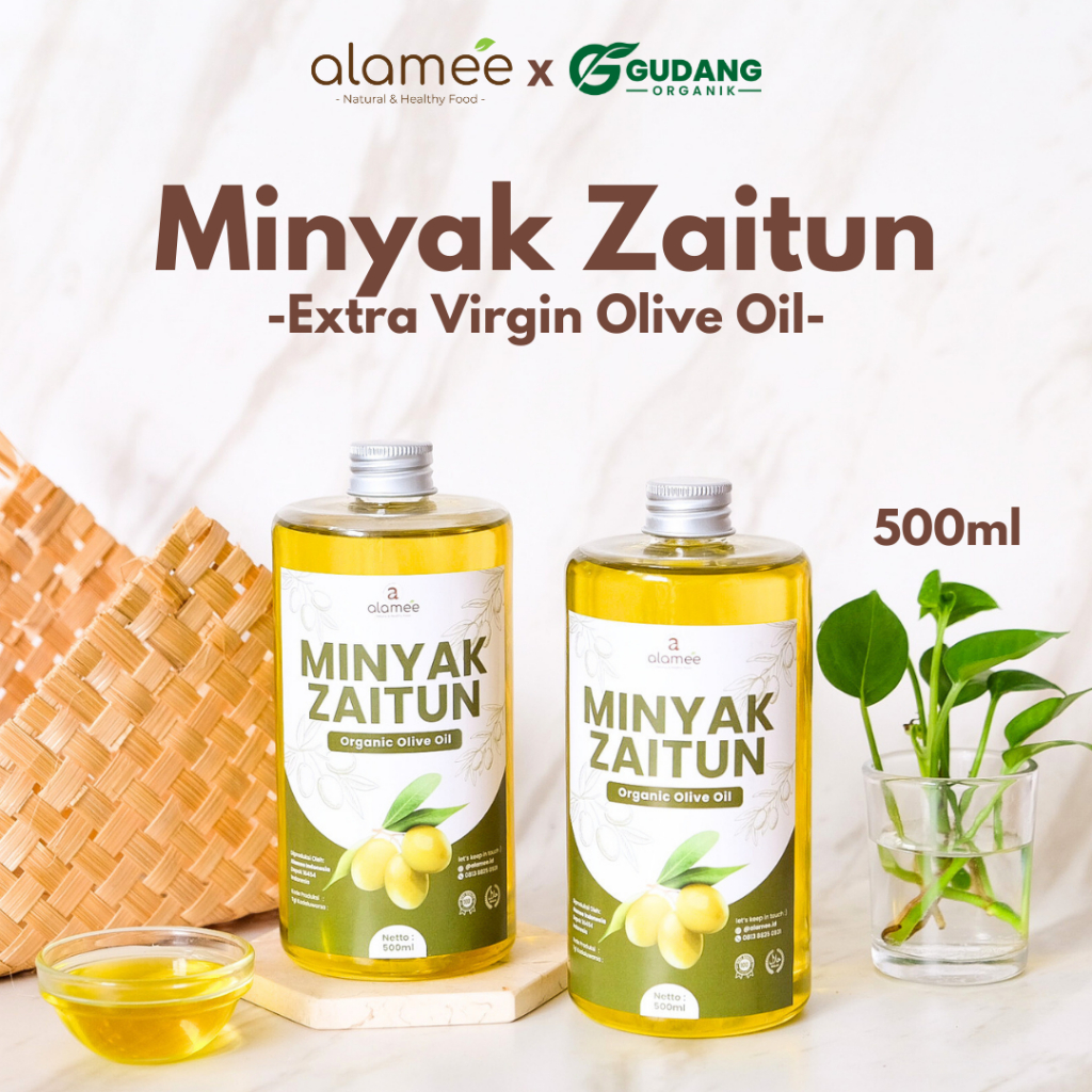 

Minyak Zaitun Premium 500ml EVOO Pure Extra Virgin Olive Oil