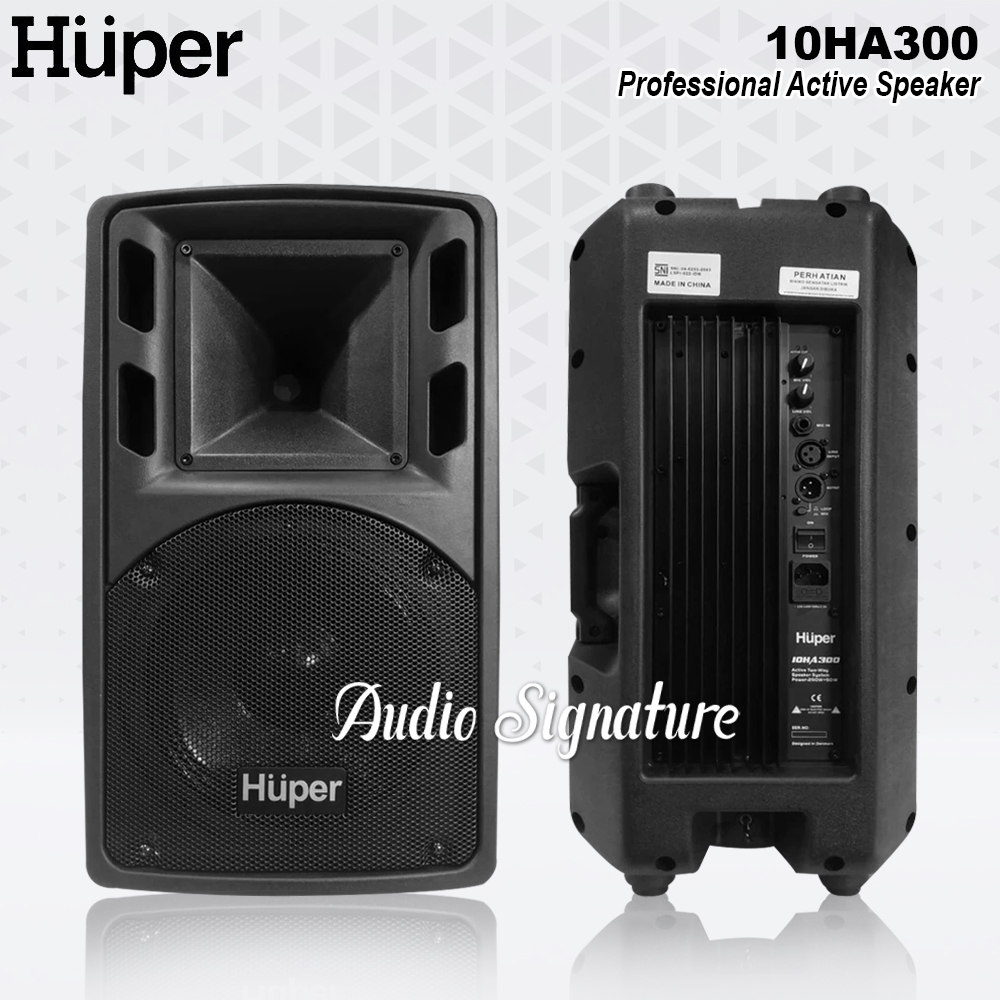 Speaker Aktif 10 Inch HUPER 10HA300 | 10 HA300 | 10 HA 300 Original