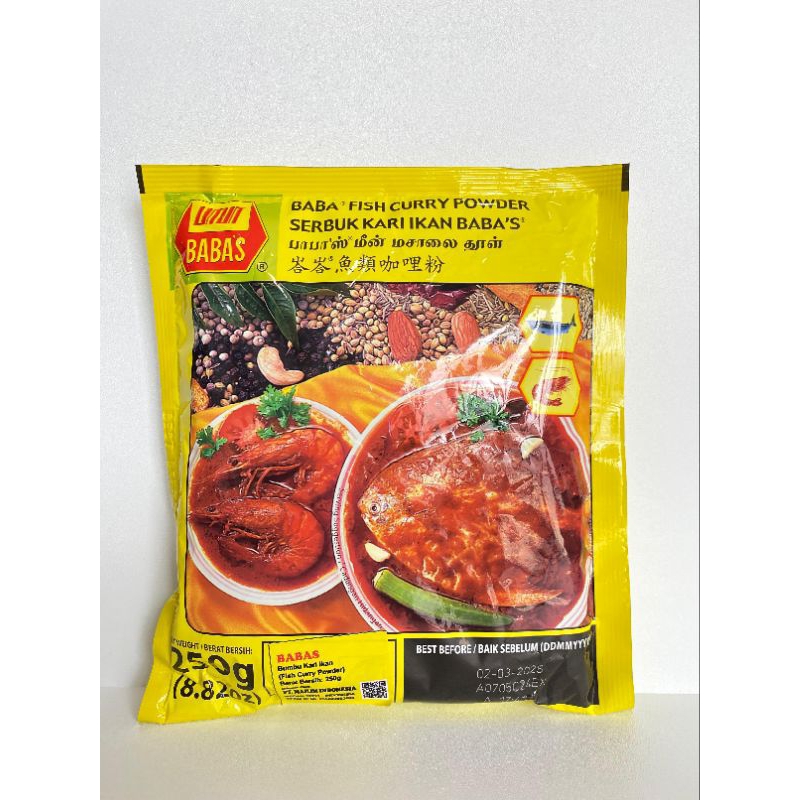 

SERBUK KARI IKAN BABAS 250 GR