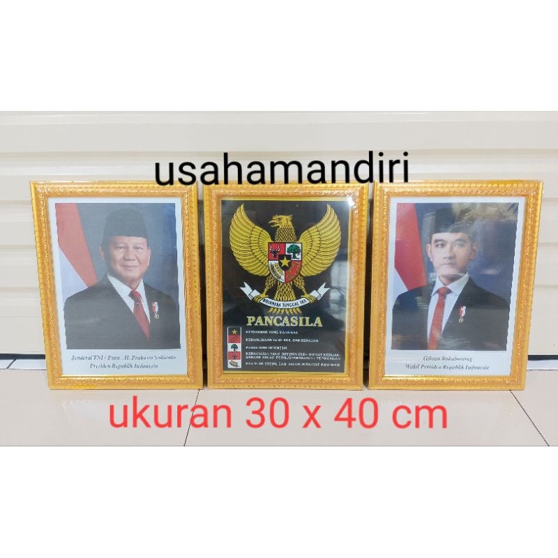 Bingkai Foto  Presiden Dan Wakil Presiden Plus Bingkai Foto Garuda Pancasila